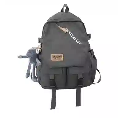 醇龙 大容量 复古 原宿风 休闲大学生 双肩包 男女同款情侣款 尼龙 多色