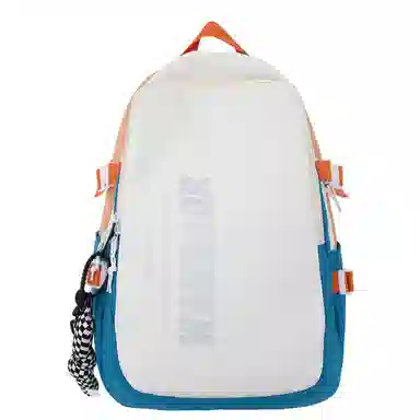 醇龙 大容量休闲美式复古字母简约大学生 尼龙 双肩包 常规 男女同款情侣款 多色