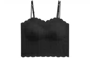 二三二三 无痕美背背心薄款防走光蕾丝内搭打底带胸垫一体抹胸外穿吊带 女款