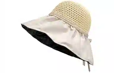 优幽兰 休闲骑车大头围实用韩版显脸小设计感旅游沙滩气质防紫外线 聚酯纤维 渔夫帽遮阳帽 女款