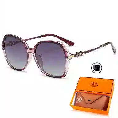 浪莎 时尚潮流百搭防紫外线 椭圆形 太阳镜墨镜 女款