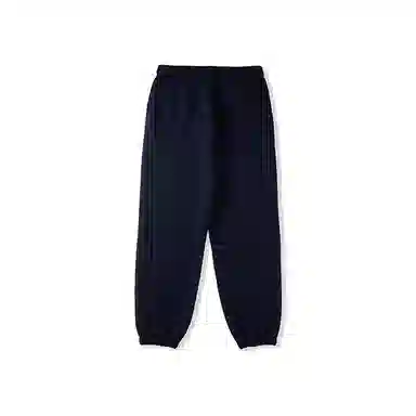 我是大卫 美式高街宽松休闲简约纯色九分束脚针织运动裤 男女同款 藏青色