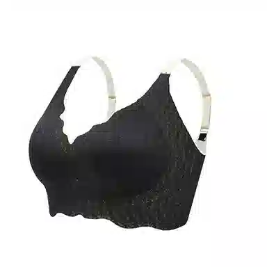 莫代尔 蕾丝夏季无痕调整型内衣女聚拢收副乳防下垂无钢圈运动美背文胸 女款