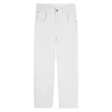 ALL IN Ivory White Wide Leg Jeans