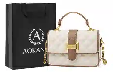 Aokang Quilted Shoulder Bag Cream