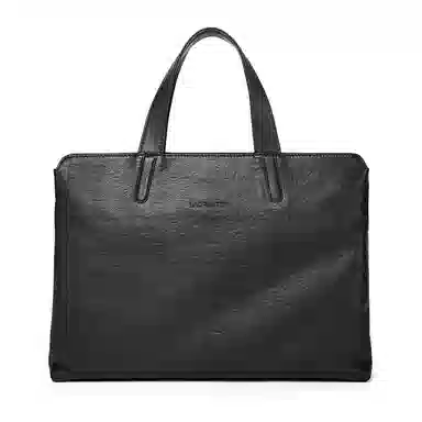 Laorentou Black Leather Briefcase