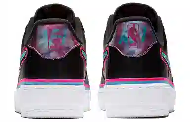 Nike Air Force 1 Sport NBA Black Blue Gale Laser Fuchsia