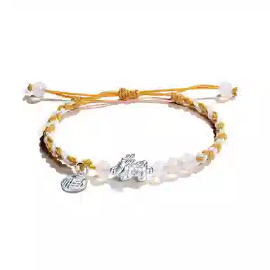 华髻 招财貔貅情侣手链 新中式国潮小众设计黑红编织绳 告白 有礼盒 玛瑙 手链 男女同款情侣款