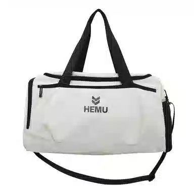 行途 大容量干湿分离 尼龙 收纳包登机包健身包 大号 男女同款情侣款 黑色/白色