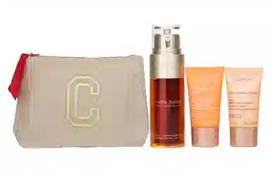 娇韵诗 双萃光采圣诞护肤套装 舒缓滋润