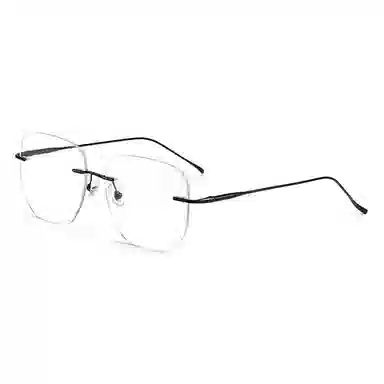 【联系客服可配度数】 苍木优品 超轻无框近视眼镜女纯欲系列/百搭有型/素颜显白/百搭显瘦 纯钛 方形 镜架 男女同款情侣款