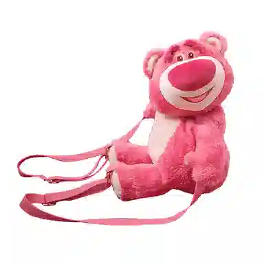 九木杂物社 草莓熊系列 迪士尼 草莓熊包 毛绒双肩包 玩偶周边