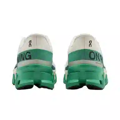 On Cloudmonster White Green Black