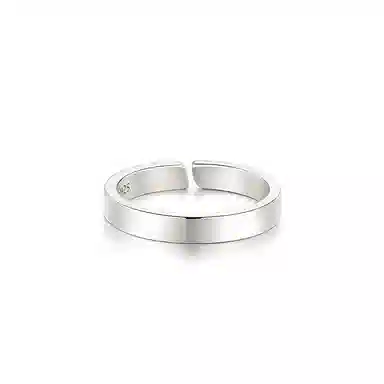 IDEAGEMER Silver Ring