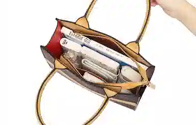 Marshanti Tote Bag Deep Brown Apricot