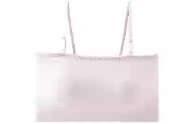 二三二三 纯色蕾丝边无肩带女小胸防滑收副乳隐形聚拢薄款防走光纯色抹胸内衣 女款