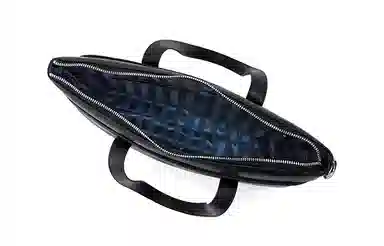 马莎兰缇 高级感商务通勤潮流大容量 牛皮 电脑包公文包单肩斜挎手提包 常规 男款 黑色