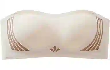 二三二三 撞色条纹无痕隐形防滑聚拢抹胸内衣 女款