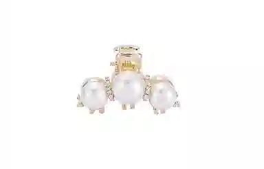 左欧 精致小巧刘海夹子 小号后脑勺抓夹 珍珠水钻 发夹 女款