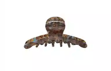 左欧 精致复古时尚高档抓夹女简约后脑勺公主头发抓马尾抓夹气质鲨鱼夹发卡头饰 发夹 女款