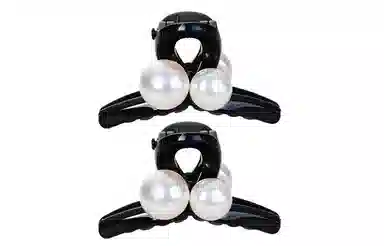 左欧 复古珍珠小抓夹高级感刘海夹小号鲨鱼夹子 发夹 女款