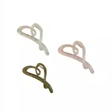 尚先生 韩版时尚甜美爱心大号抓夹高级感后脑勺鲨鱼夹 发夹 女款