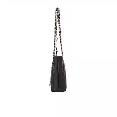 稻草人 潮流百搭菱格绣线设计时尚精致链条 牛剖层皮革 斜挎包 常规 女款