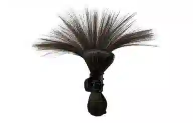 左欧 假发抓夹女半扎发喷泉高马尾半扎丸子头鸡窝头发量少发抓顶夹头饰 发夹 女款