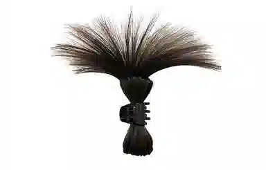 左欧 假发抓夹女半扎发喷泉高马尾半扎丸子头鸡窝头发量少发抓顶夹头饰 发夹 女款