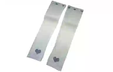 优幽兰 百搭潮流时尚夏季户外防紫外线开车骑行休闲简约便携小众设计感渐变爱心零触感 防晒袖 女款