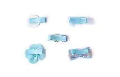 白卷 可爱发夹 布艺 发饰 女款 多彩