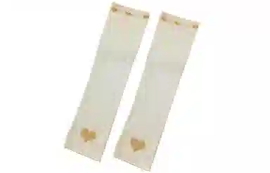 优幽兰 百搭潮流时尚夏季户外防紫外线开车骑行休闲简约便携小众设计感渐变爱心零触感 防晒袖 女款