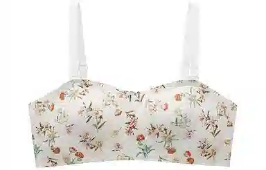 二三二三 植物花卉蕾丝边小胸聚拢无痕防滑隐形文胸 女款