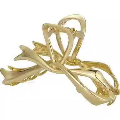 秦福炫 飘带蝴蝶结 小众设计轻奢高级感发量多后脑勺冷淡风 合金 发夹 女款