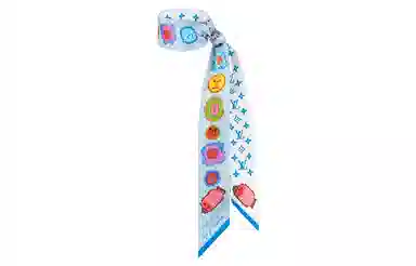 Louis Vuitton Faces Headband Blue White