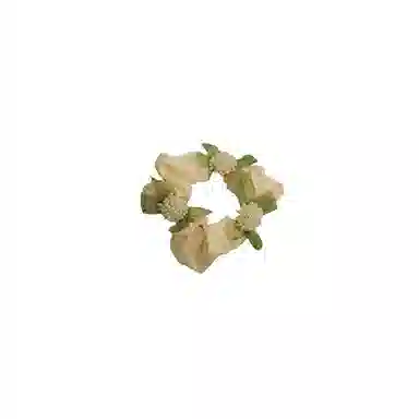 妖娆猫 超仙球花网纱绿叶高级感精致 发圈 女款