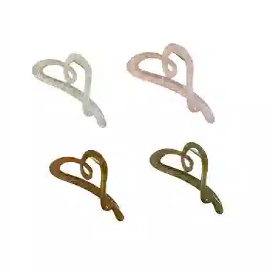 尚先生 韩版时尚甜美爱心大号抓夹高级感后脑勺鲨鱼夹 发夹 女款