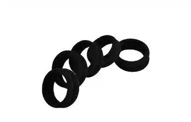 左欧 高马尾高弹力耐用不伤发大人粗黑色扎马尾 头绳 女款