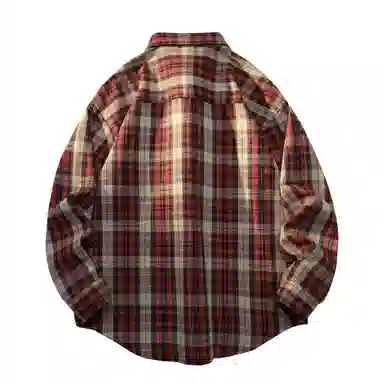 BRUMAIRE Plaid Shirt Red