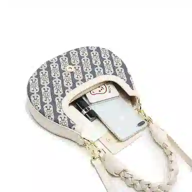 Carit&Koty Retro Crescent Shoulder Bag Blue