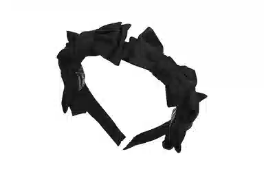 左欧 高级感缎面百搭发卡头箍新款高颅顶发饰 蝴蝶结发箍 女款