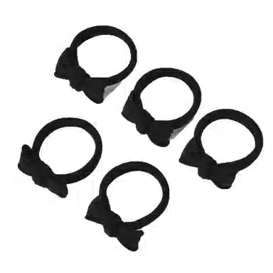 左欧 高马尾发绳黑色加粗皮筋扎头绳女生高颜值春夏高弹力耐用 发圈 女款