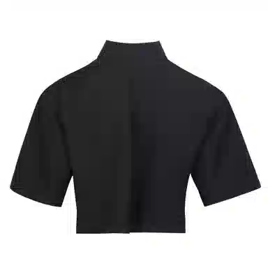 佐贝卡 纯色短款宽松休闲短袖衬衫 女款