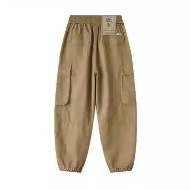 赞仕 宽松微锥复古束脚工装裤 男款