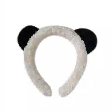 左欧 熊猫超萌卡通防滑压发 发箍 女款