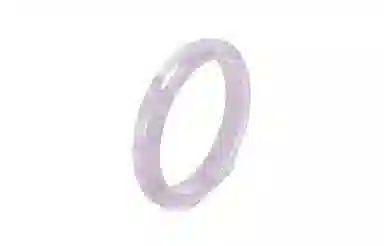 百利金 薰衣草紫 典雅大气复古民族风小众设计莹润冰透素圈闭口 水晶 玉石手镯 男女同款情侣款