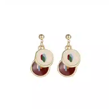 韵系 复古高级感 铜镀金 耳环 女款