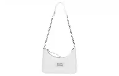 Maison Margiela Mini Quilted Leather Shoulder Bag White