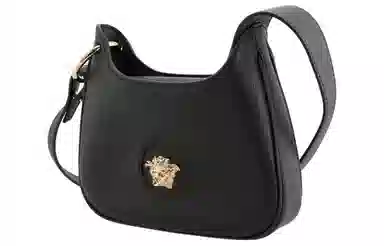 Versace La Medusa Hobo Bag Black