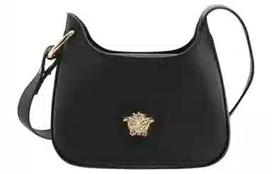 Versace La Medusa Hobo Bag Black